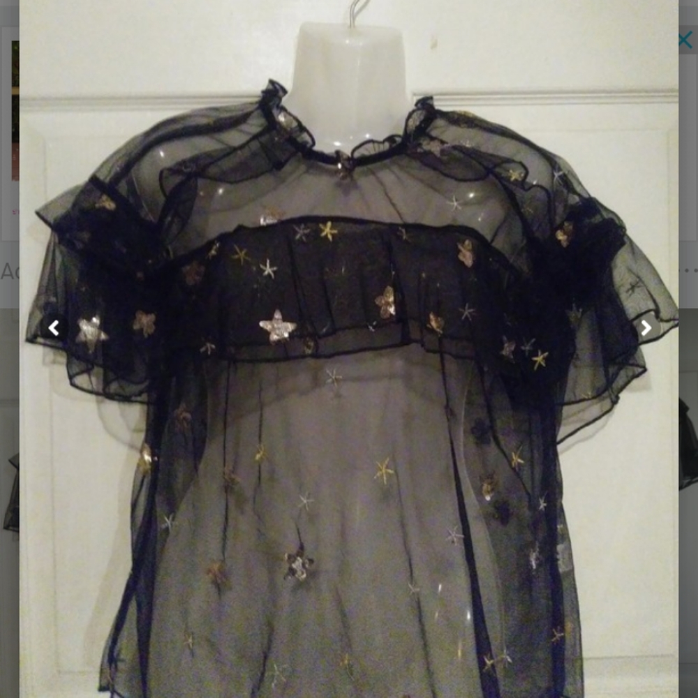See through mesh shirt